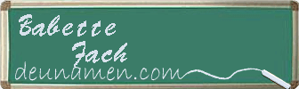 Babette Fach Visitenkarte